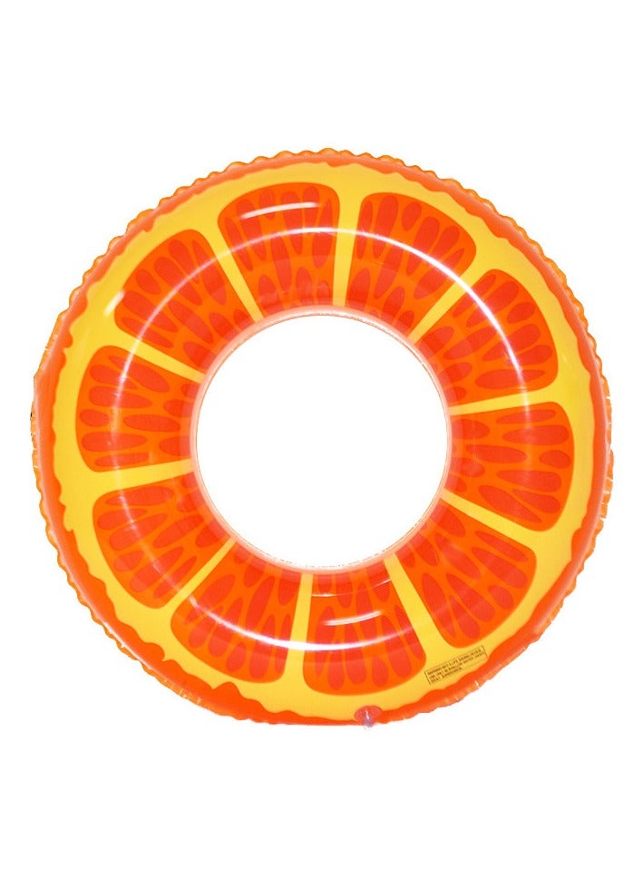 3 قطع حلقات سباحة مع عوامات مسبح عائمة للأطفال البالغين 32.5 بوصة عوامات مسبح فواكه 32.5 بوصة حلقات أنبوبية لحفلات العوم المائية الصيفية على الشاطئ، وحمام السباحة، والمحيط، ووقت الشاطئ - Image 4