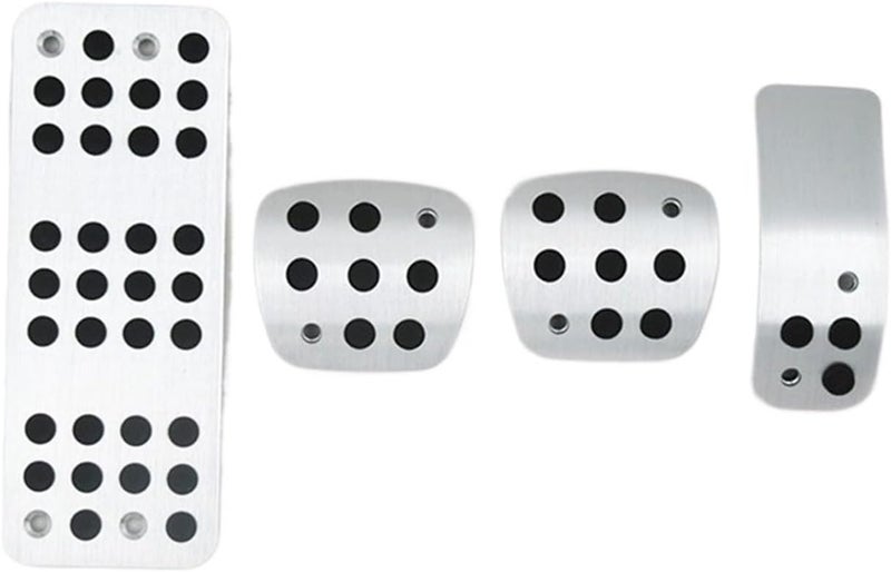 QASULER Pedal Brake Clutch Pedals Kit Cover for Peugeot 206 - Image 1