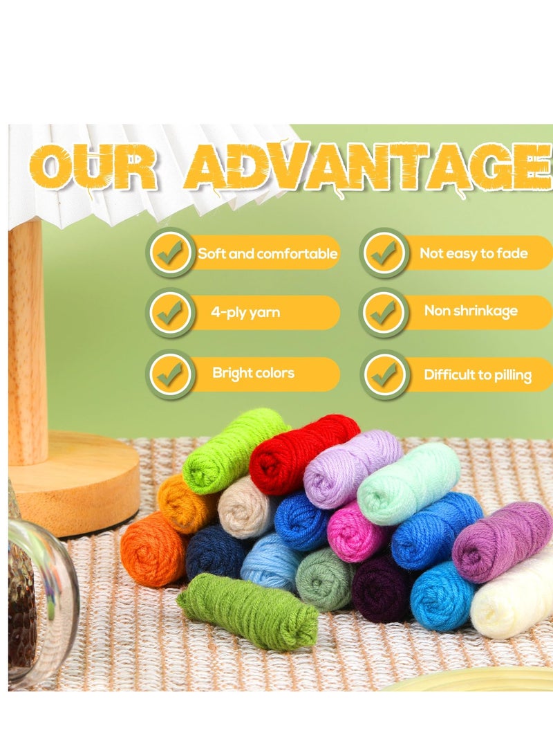 Excefore Crochet Kit for Beginners, Flower Crochet Kit for Kids and Adults, Step-by-Step Video Tutorials, Suitable for Starters Adult Kids Instruction and Video Tutorials - Image 4