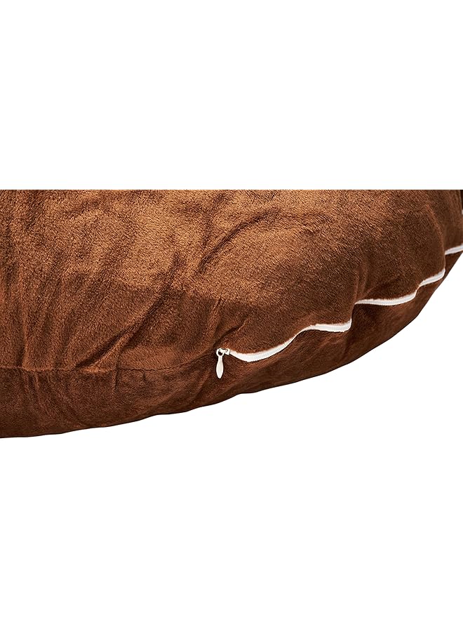 إيروريكس وسادة مريحة للحمل والأمومة من القطن البولي بروبلين 3 كجم، لون بني، 145X90X25 سم - Image 2