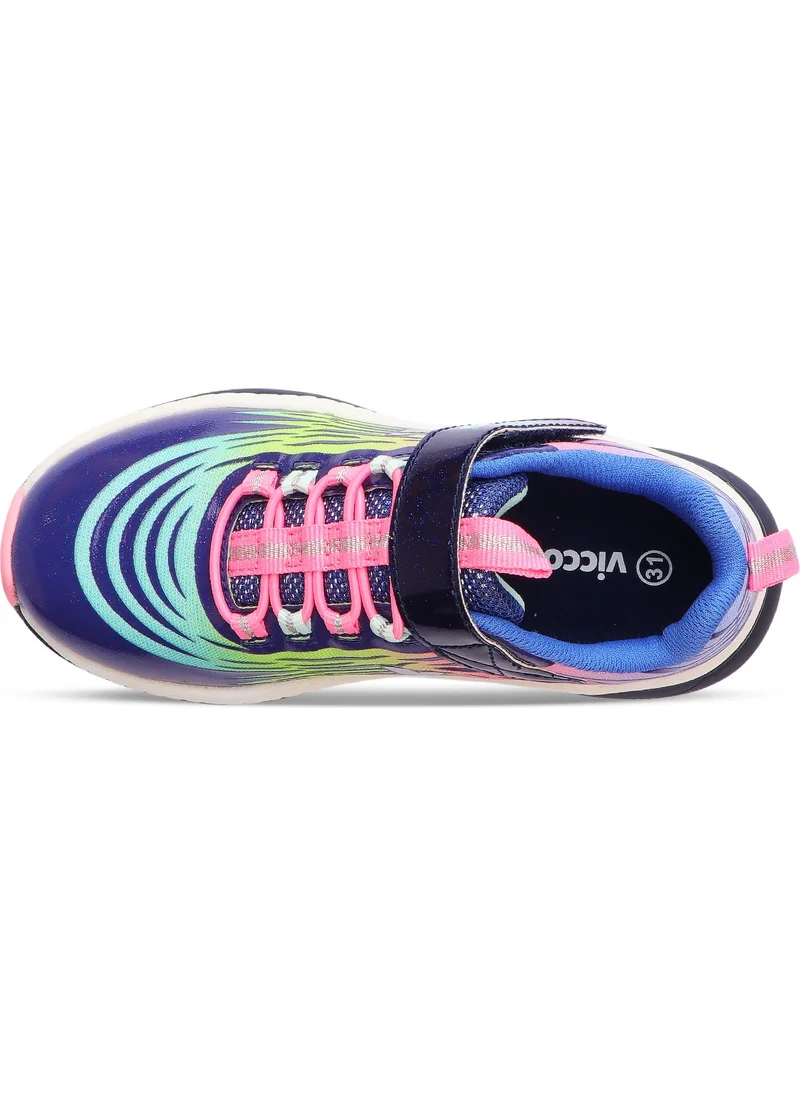 فيكو Maggie Lighted Girls' Navy Blue Sneaker
