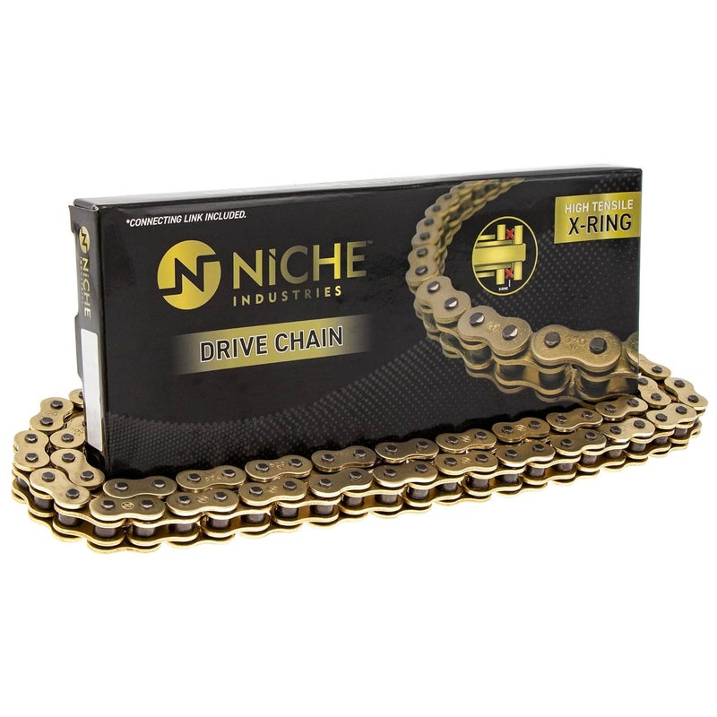 NICHE Gold 520 X-Ring Chain 108 Links with Connecting Master Link - Image 5