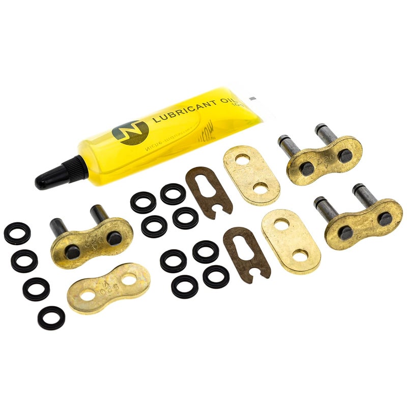 NICHE Gold 520 X-Ring Chain 108 Links with Connecting Master Link - Image 3