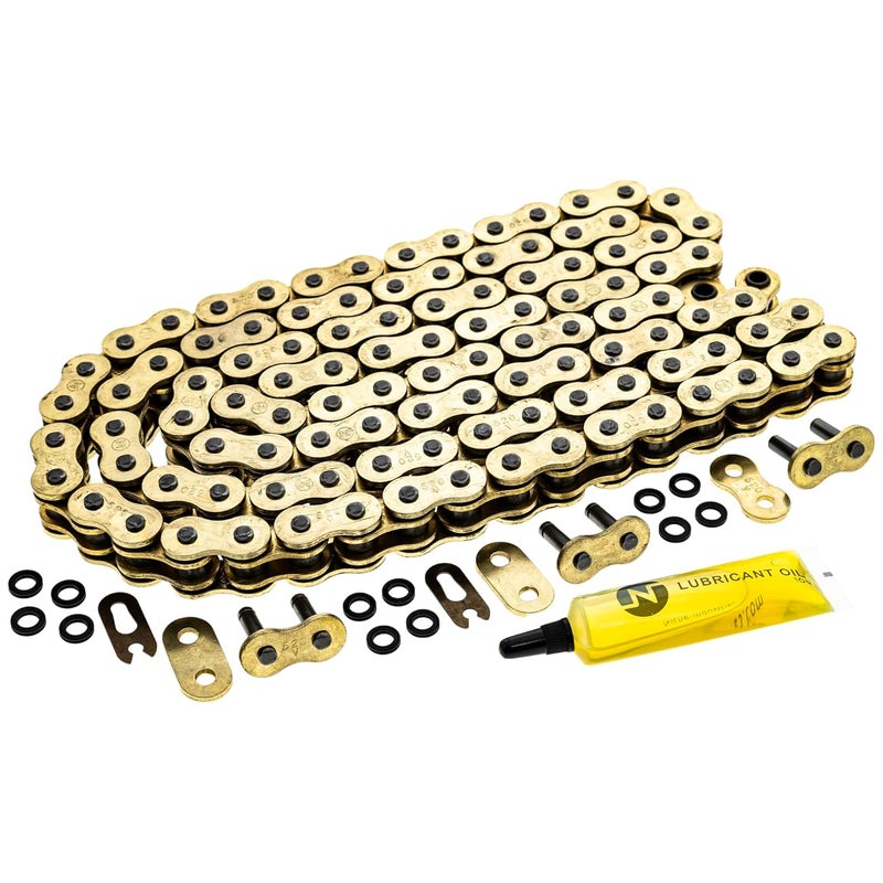 NICHE Gold 520 X-Ring Chain 108 Links with Connecting Master Link - Image 1