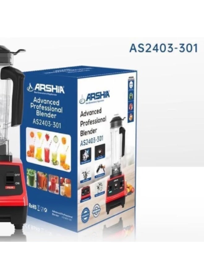 آرشيا خلاط ومحضر طعام أرشيا احترافي ستانلس ستيل للشغل الشاق - AS2403-301 - Image 3