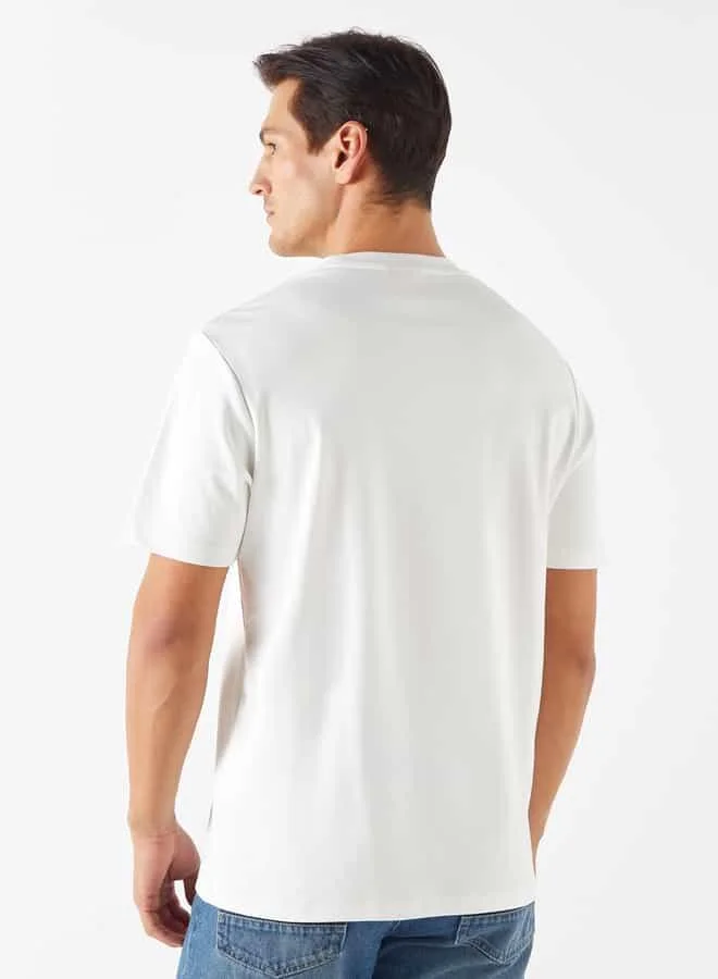 Emperor Emperor Logo Detail Crew Neck T-shirt with Short Sleeves