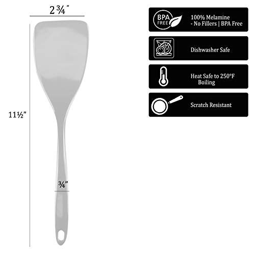 Reston Lloyd Durable Melamine Spatula Set  100% Melamine Spatula  Set of 6  Red - Image 5