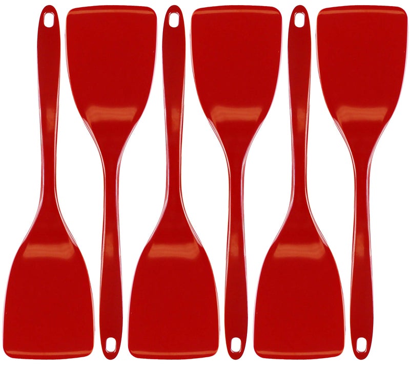 Reston Lloyd Durable Melamine Spatula Set  100% Melamine Spatula  Set of 6  Red - Image 1