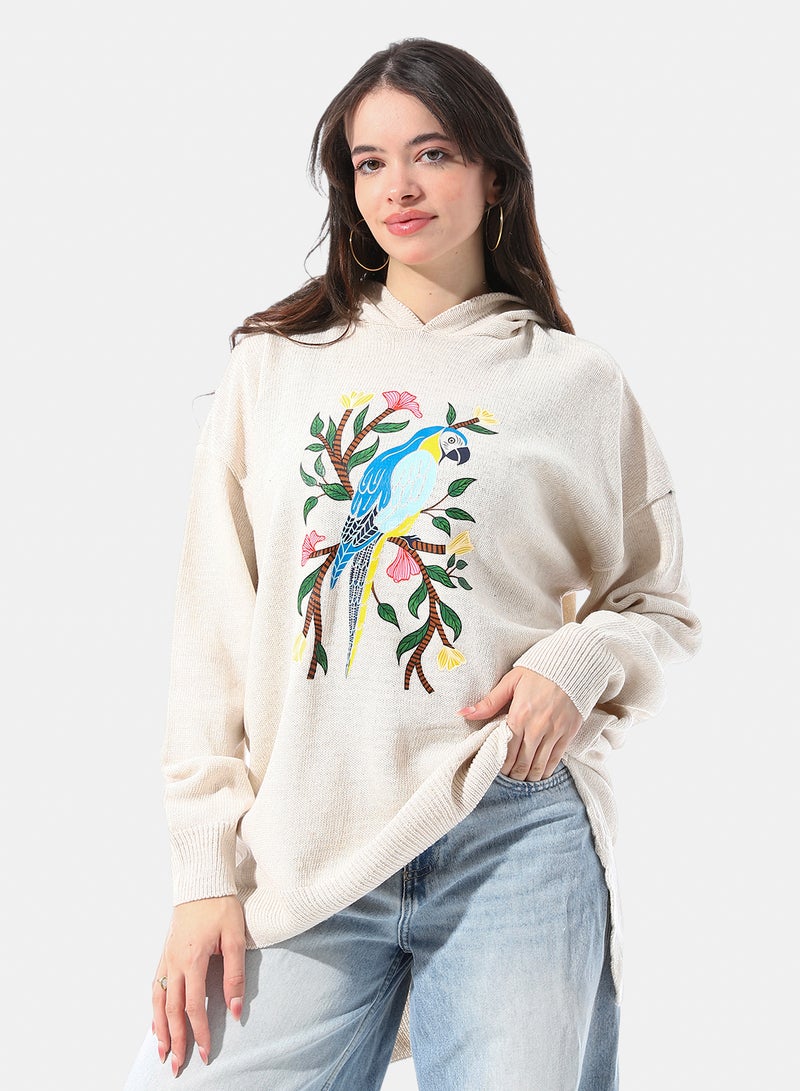 Andora High Low Slip On Hooded Pullover - Image 1