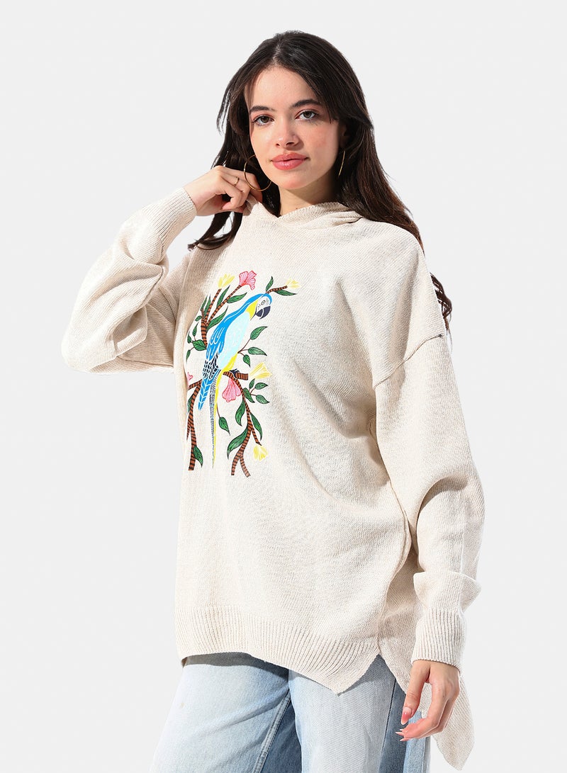Andora High Low Slip On Hooded Pullover - Image 2