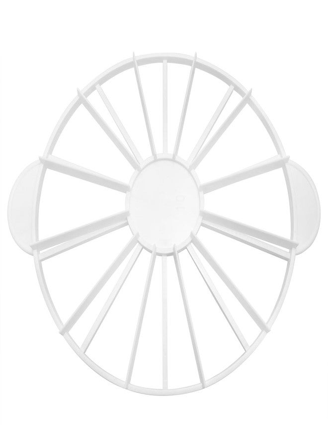 Dsjnf Round Slicer And Pie Cutter Cake Portion Cutter Double-sided Portion Mark For 10/12 10 inch Diameter Cake White 1PCS (White) - Image 1