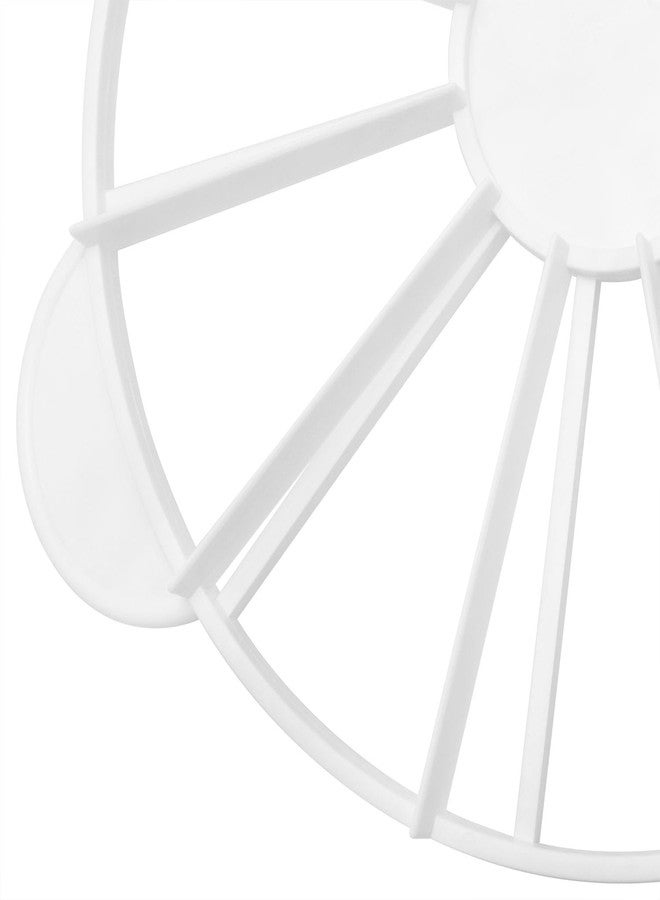 Dsjnf Round Slicer And Pie Cutter Cake Portion Cutter Double-sided Portion Mark For 10/12 10 inch Diameter Cake White 1PCS (White) - Image 2