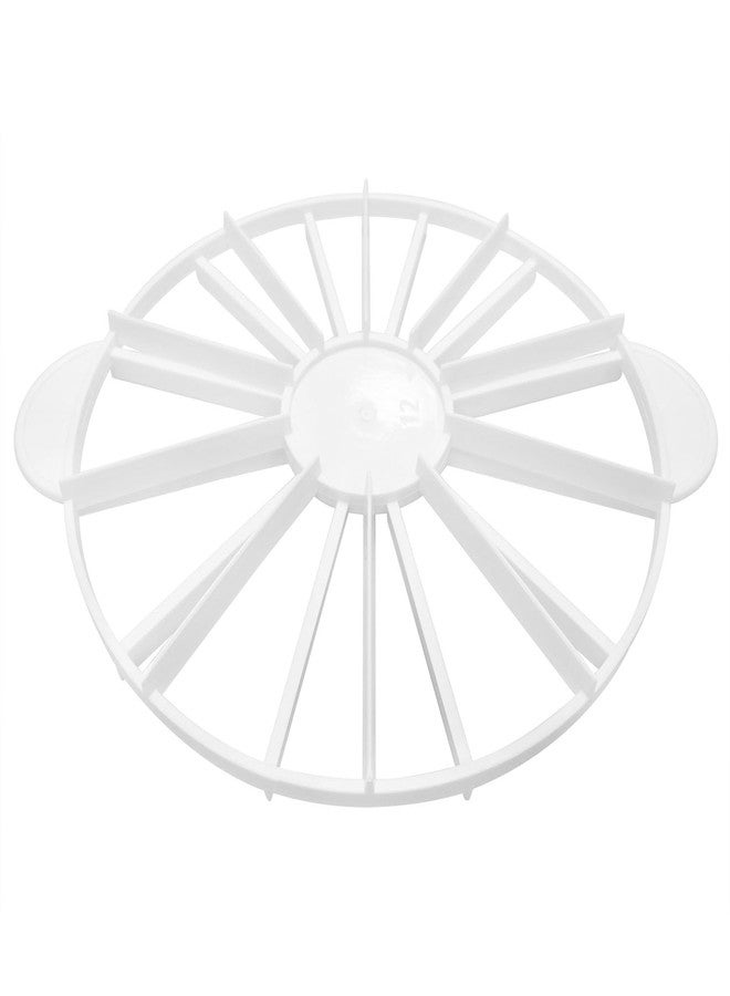 Dsjnf Round Slicer And Pie Cutter Cake Portion Cutter Double-sided Portion Mark For 10/12 10 inch Diameter Cake White 1PCS (White) - Image 5