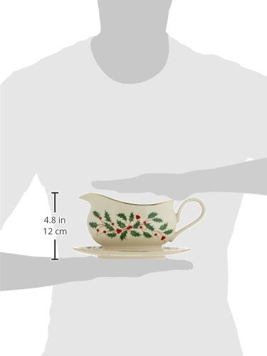 Lenox 843318 Holiday Gravy Boat and Stand, Christmas Hosting - Image 3