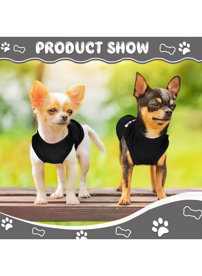 4 Pack Dog Clothes for Small Dogs Black Security Dog Shirt Soft Chihuahua Clothes Cute Male Dog Clothes Pet Clothing for Small Dog Boy Teacup Dog XXS - Image 4