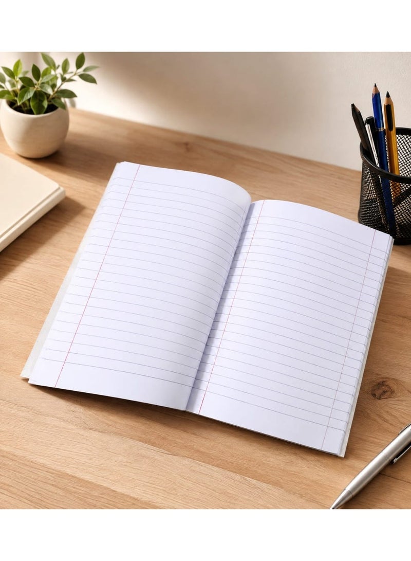 60-Sheet Ruled Arabic Notebook10 – High-quality paper for note-taking, writing, and studying; ideal for university, the office, and work.