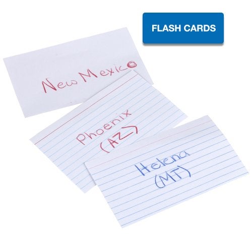 Mead 3 x 5-Inch Index Cards, Ruled, 100 Count, White (63350) Pack Of 2 - Image 4