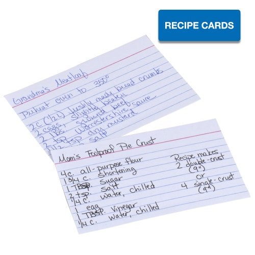 Mead 3 x 5-Inch Index Cards, Ruled, 100 Count, White (63350) Pack Of 2 - Image 3
