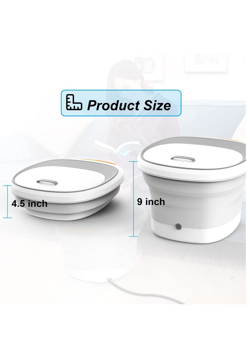 XiuWoo Collapsible Electric Thermostatic Foot Spa Bath Massager with Heat Bubbles Vibration  - Image 2