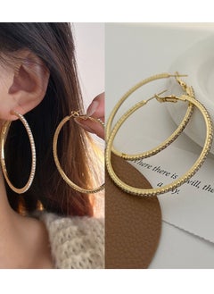 Fazza 4 Pairs Simple Metal Earrings, Gold Drop Earrings with Gold Tassels and Hypoallergenic Silver Pins, Best Gift for Mom, Wife, Daughter  - Image 2