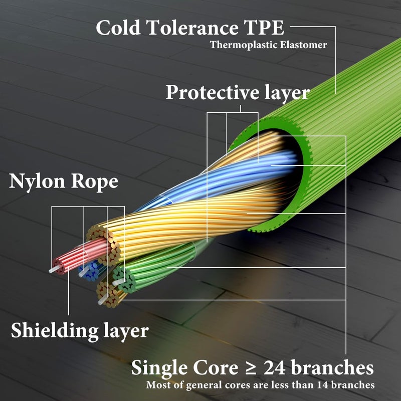 GEEKRIA Audio Cable Compatible with Bose QuietComfort Ultra, QuietComfort SE/45/35 II/35/25 Headphones Cable, 1/8" (3.5mm) to 2.5mm Replacement Stereo Cord (4 ft / 1.2 m) - Image 4