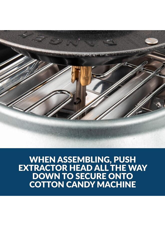 Cotton Candy Machine Premium Candy Floss Maker 500W, Carnival Style 32cm x32cm Red - Image 2