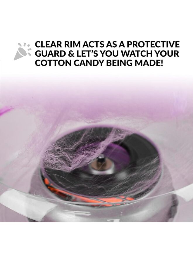 Cotton Candy Machine Premium Candy Floss Maker 500W, Carnival Style 32cm x32cm Red - Image 4