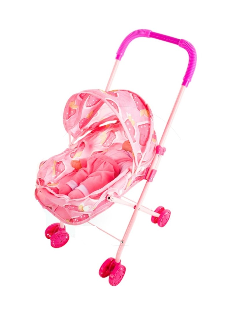 Rally Kids Doll With Foldable Stroller