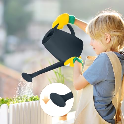 TTAOE GN Watering Can - for Indoor and Outdoor House Plant Garden - with Long Spout - 1/2 Gallon - Grey - Image 3