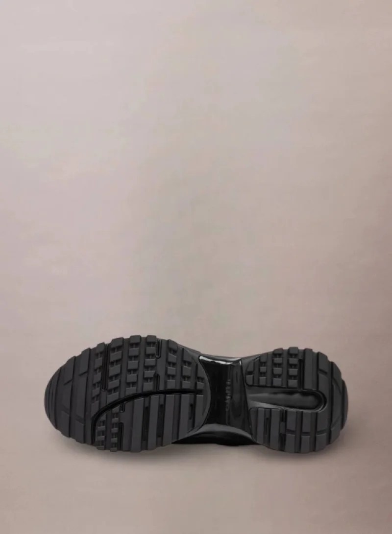 Calvin Klein Triple Black Trailblazer - Leather And Mesh Mixed Trainers for Women | Best Price UAE