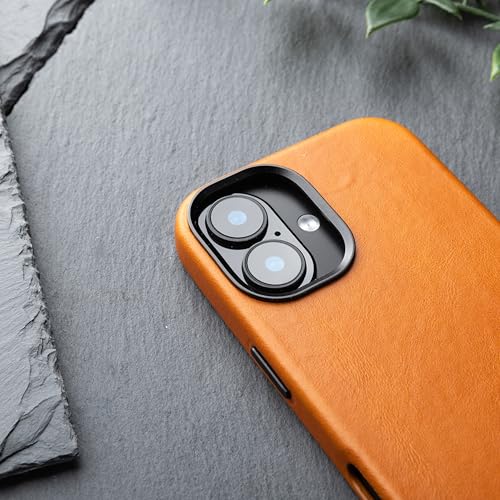 Snakehive Leather Case for iPhone 17 - Slim Protective Case - MagSafe Compatible - Tan - Image 4
