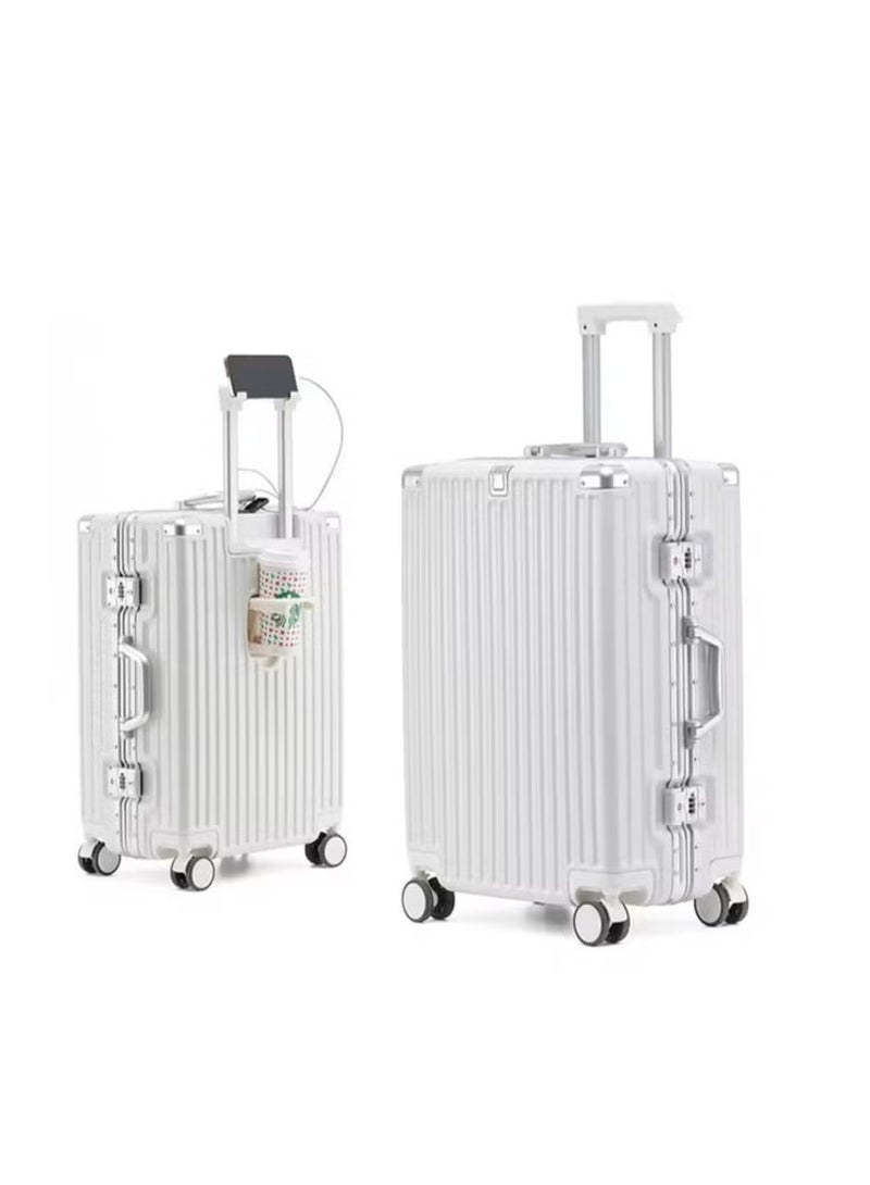 Travel Luggage 1 Piece Sets suitable for short trips, PC+ABS Hard Shell Clearance Luggage Carry on Luggage Suitcase with TSA Lock Spinner Wheels Durable Lightweight Travel Luggage，USB Charging Port  - Image 1