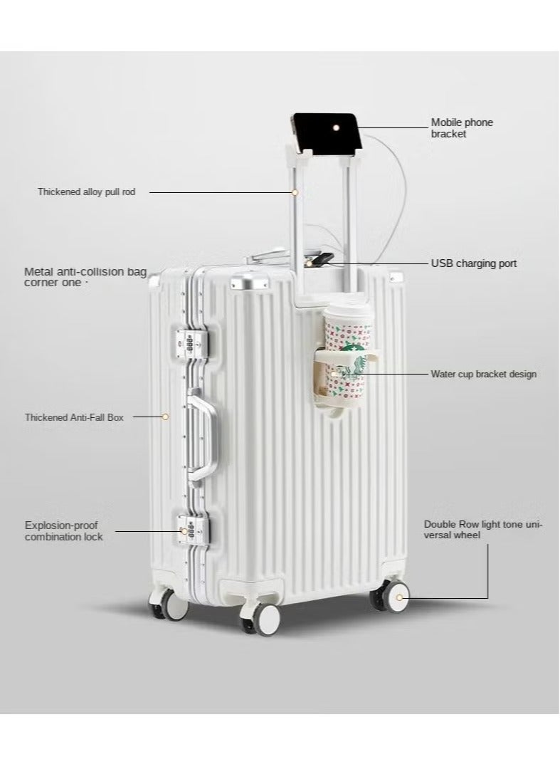 Travel Luggage 1 Piece Sets suitable for short trips, PC+ABS Hard Shell Clearance Luggage Carry on Luggage Suitcase with TSA Lock Spinner Wheels Durable Lightweight Travel Luggage，USB Charging Port  - Image 2
