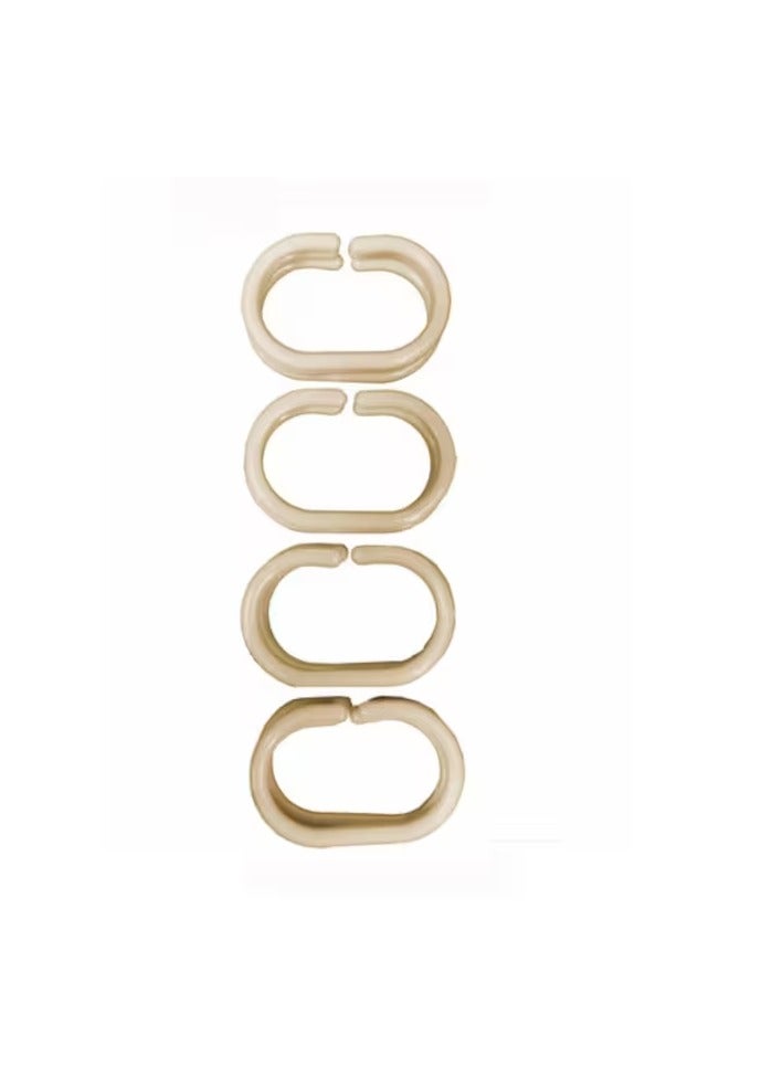 PROMASS Bath Shower Curtain Ring Beige 12 - Image 1