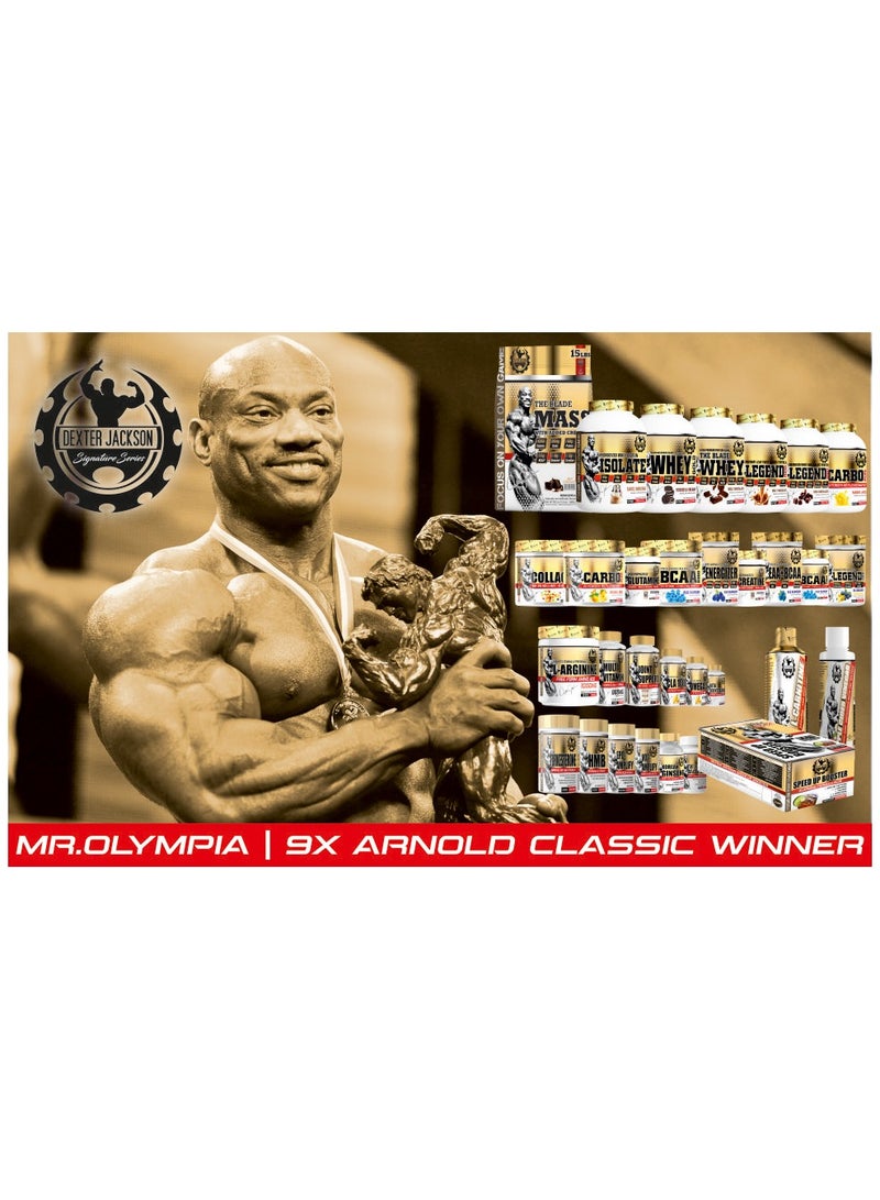 DEXTER JACKSON Gold Series Legend Mass Gainer 6 lbs - Premium Lean Mass Gaining Formula (Malt Chocolate)  - Image 4