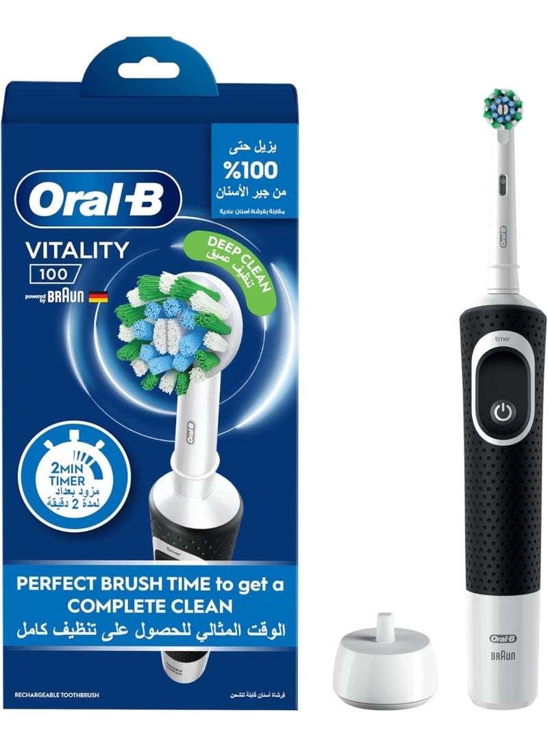 Oral-B Vitality 100 Black Electric Rechargeable Toothbrush - Image 1