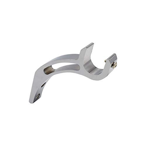 RAB Centre Supporter Aluminium for Curtain Rod/Curtain Fitting Accessories (Code:- SUPO SUPO CP 6019, Chrome Plating, Single, 2 PCS) - Image 1