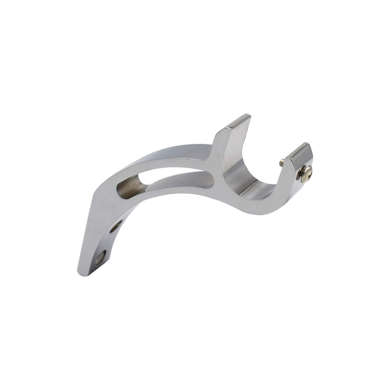 RAB Centre Supporter Aluminium for Curtain Rod/Curtain Fitting Accessories (Code:- SUPO SUPO CP 6019, Chrome Plating, Single, 2 PCS) - Image 2