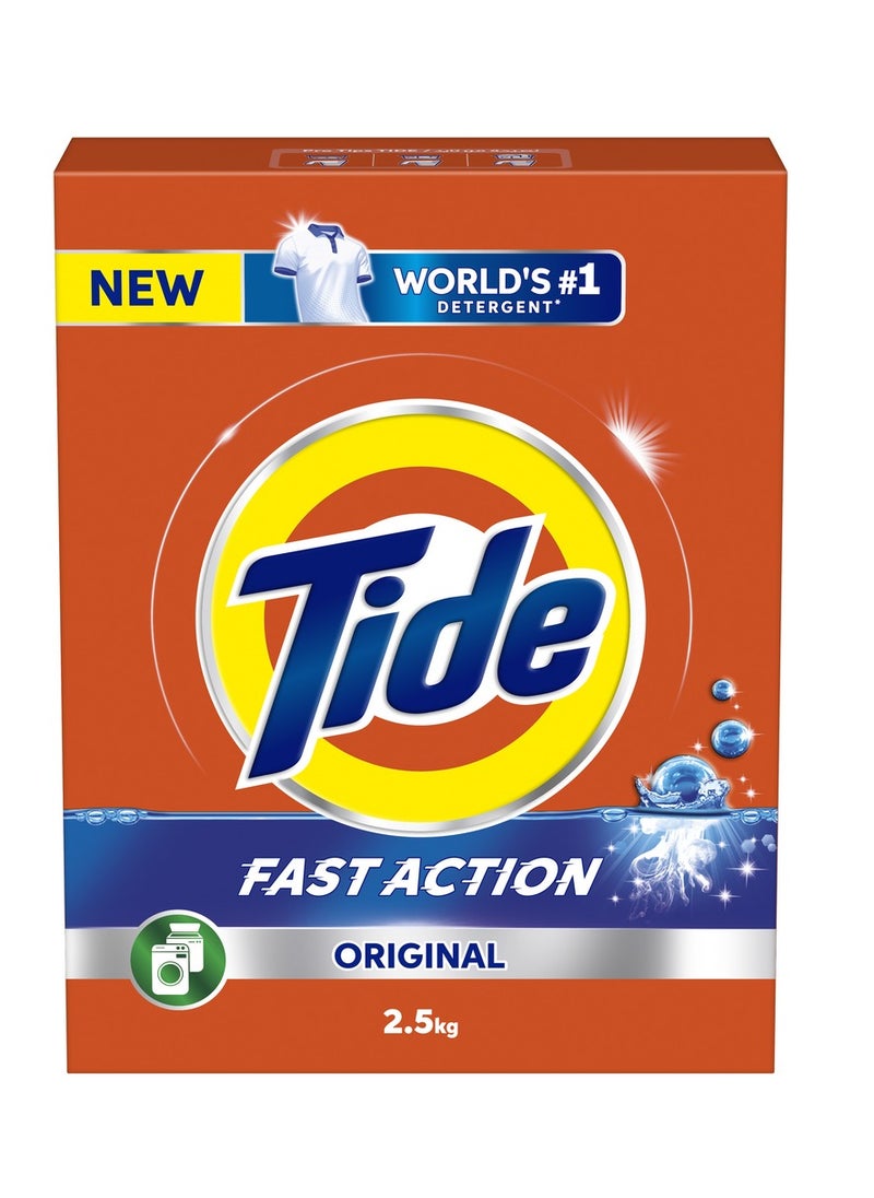 Tide - Fast Action Laundry Detergent Powder 2.5kg - Image 1