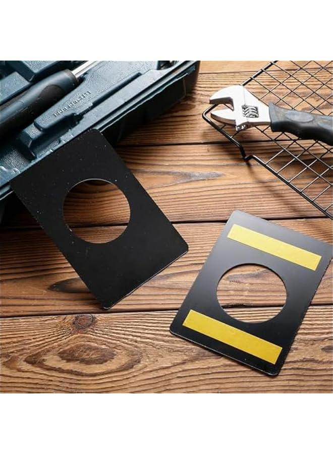 Reinforce your Door Lock with Stainless Steel Repair Plate and Adhesive Tapes for Secure and Stable Knob Fixing - Prevent Loose or Wobbly Door Locks (Black) - Image 5