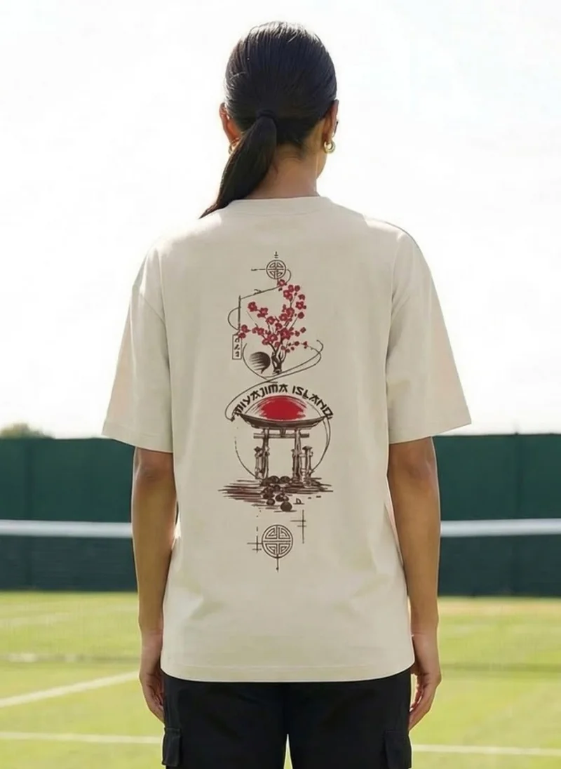 NOBERO Nobero Oversized Graphic Print T-shirt
