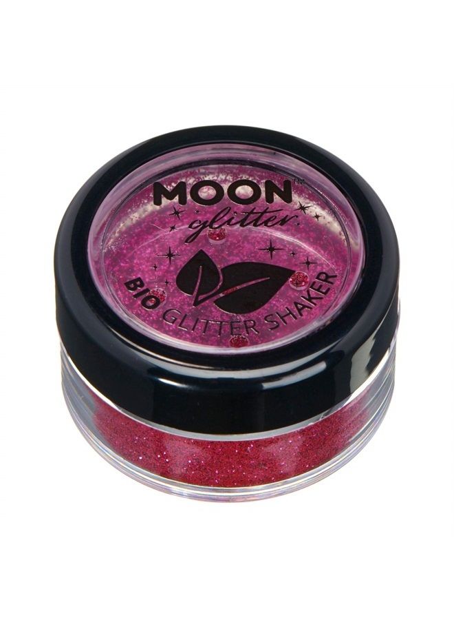 Moon Glitter Biodegradable Eco Glitter Shakers by Moon Glitter - 100% Cosmetic Bio Glitter for Face, Body, Nails, Hair and Lips - 5g - Dark Rose - Image 1