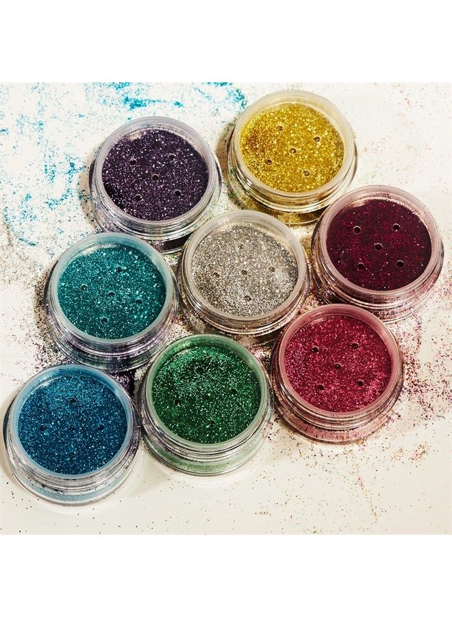 Moon Glitter Biodegradable Eco Glitter Shakers by Moon Glitter - 100% Cosmetic Bio Glitter for Face, Body, Nails, Hair and Lips - 5g - Dark Rose - Image 4