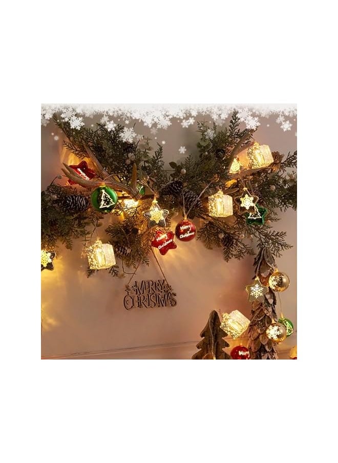 The Bros Christmas Lights 20 LED Christmas Tree Decorations Christmas Decorations Lights Indoor and Outdoor Waterproof for Home Bedroom Classroom Patio Party Decor (3M 20 LED Christmas Lights)  - Image 5