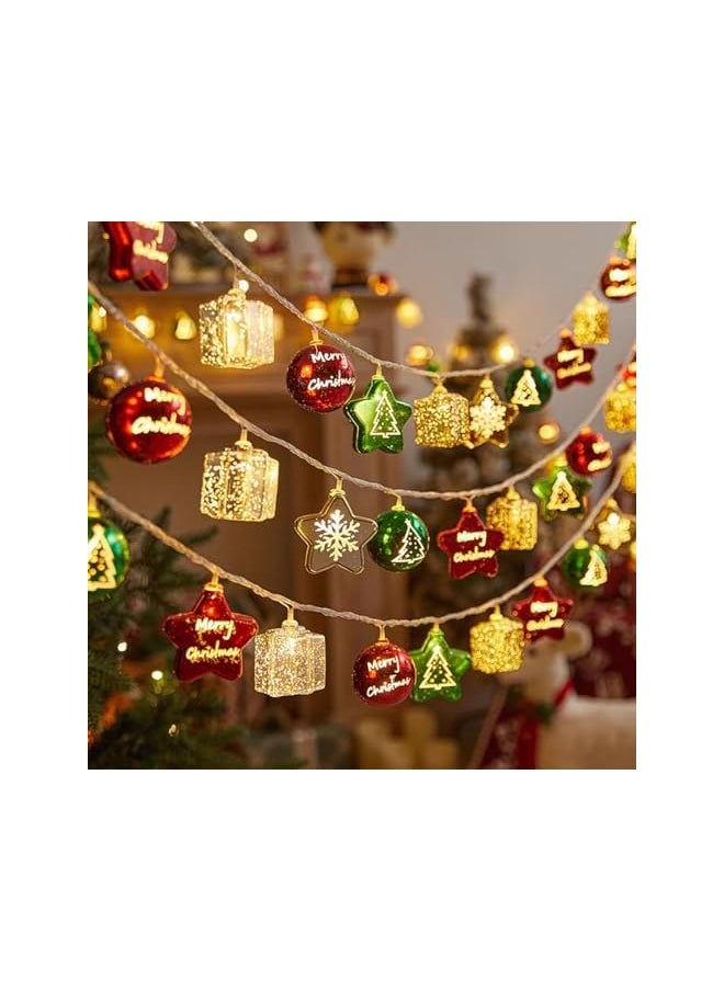 The Bros Christmas Lights 20 LED Christmas Tree Decorations Christmas Decorations Lights Indoor and Outdoor Waterproof for Home Bedroom Classroom Patio Party Decor (3M 20 LED Christmas Lights)  - Image 3