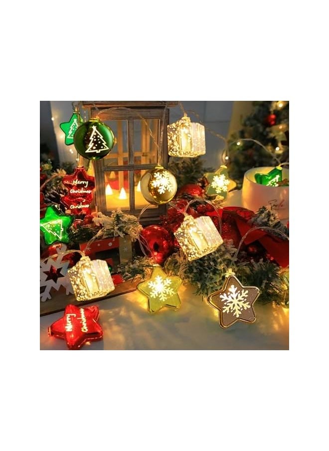 The Bros Christmas Lights 20 LED Christmas Tree Decorations Christmas Decorations Lights Indoor and Outdoor Waterproof for Home Bedroom Classroom Patio Party Decor (3M 20 LED Christmas Lights)  - Image 2