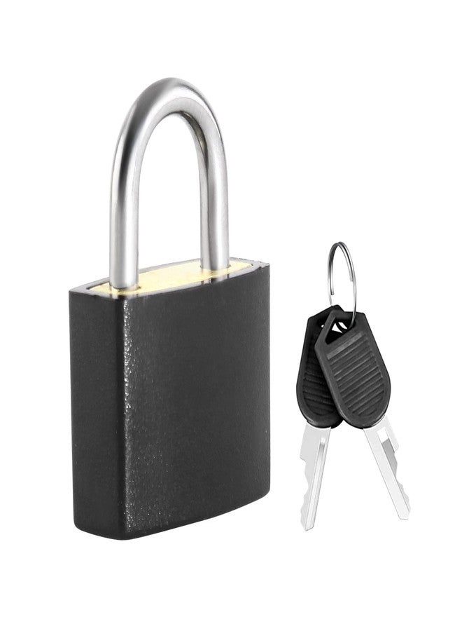 Rierdge Suitcase Locks with Keys, 8 Pcs Black Small Luggage Padlocks Metal Padlocks Mini Keyed Padlock for School Gym Classroom Matching Game - Image 3