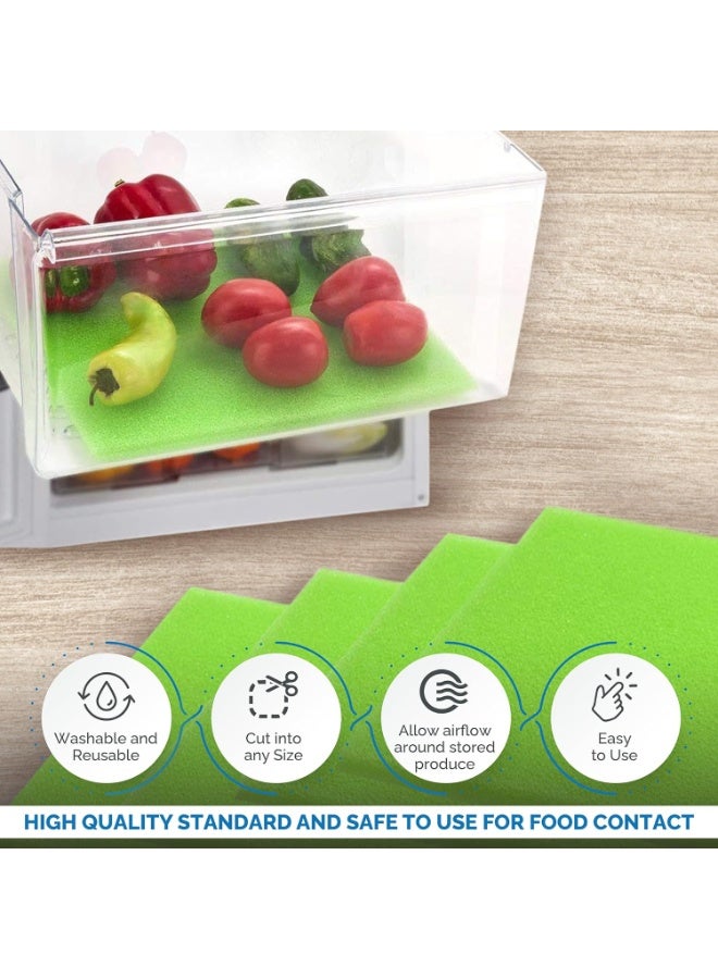 DualplexÂ® Fruit & Veggie Life Extender Liner for Fridge Refrigerator Drawers, 12x15 Inches (4 Pack) â€“ Extends The Life of Your Produce & Prevents Spoilage - Image 4