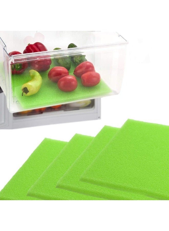 DualplexÂ® Fruit & Veggie Life Extender Liner for Fridge Refrigerator Drawers, 12x15 Inches (4 Pack) â€“ Extends The Life of Your Produce & Prevents Spoilage - Image 1