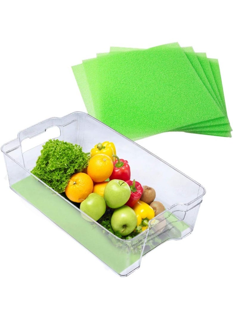 DualplexÂ® Fruit & Veggie Life Extender Liner for Fridge Refrigerator Drawers, 12x15 Inches (4 Pack) â€“ Extends The Life of Your Produce & Prevents Spoilage - Image 2